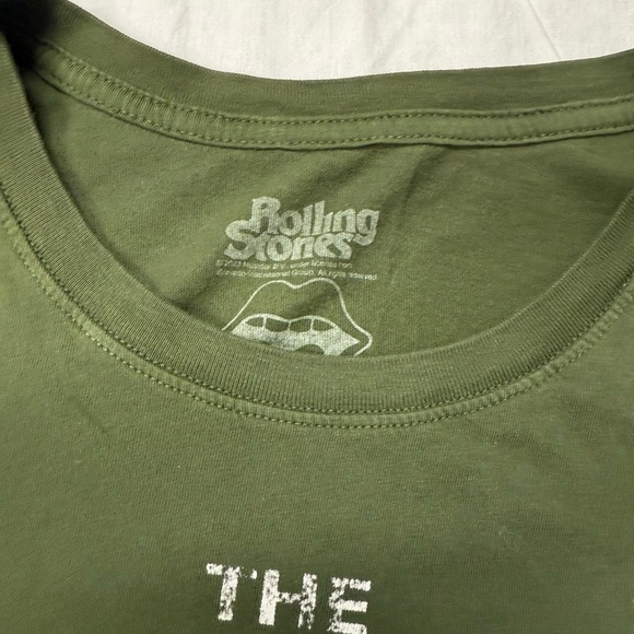 The Rolling Stones Raw Hem Crew Neck Baby Tee from Urban Outfitters - Picture 3 of 7